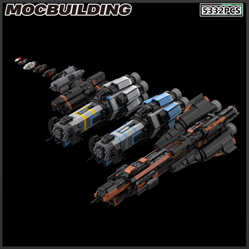 Model Kit Destroyer - Bloc de construction MOC, navire spatial,