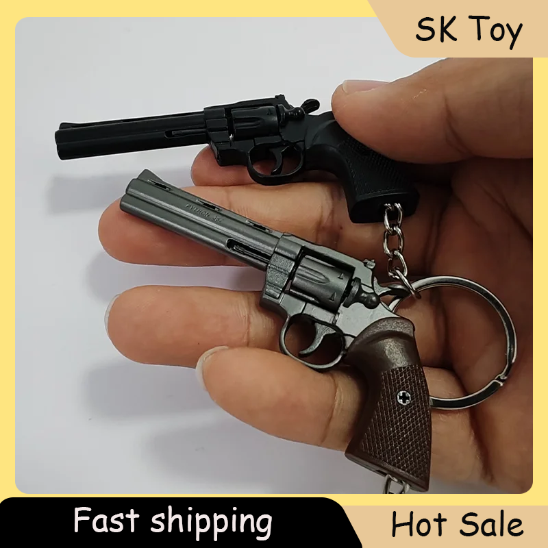 Model Kit Revolver - Porte-clés en métal Durable pour hommes,