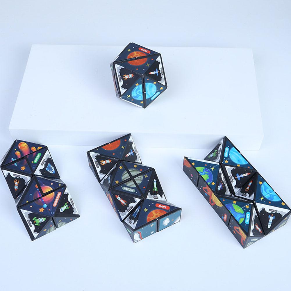 Model Kit Infinite Dimension - Cube magnétique géométrique étoile créative, polyvalent,