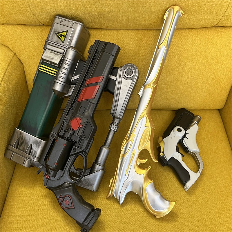 Model Kit Revolver - Cosplay pistolets dorés fusil Laser Revolver
