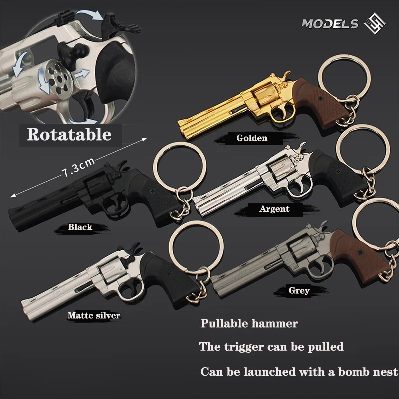 Porte-clés pistolet en métal d - Model Kit Revolver avis et prix