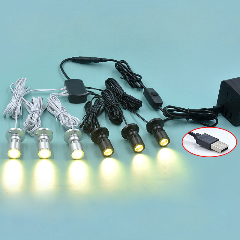 Mini spot LED USB 5V 1W à inte - Model Kit Display Case avis et prix